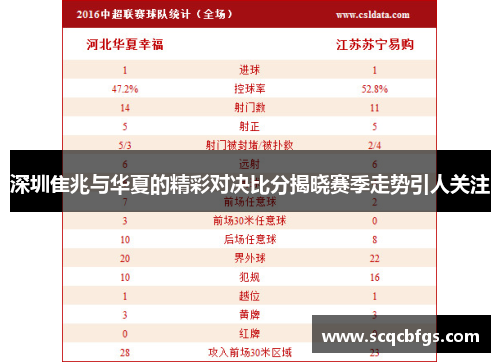 深圳隹兆与华夏的精彩对决比分揭晓赛季走势引人关注